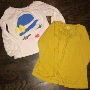 🌸Set of Girls 4T Long Sleeve Shirts🌸